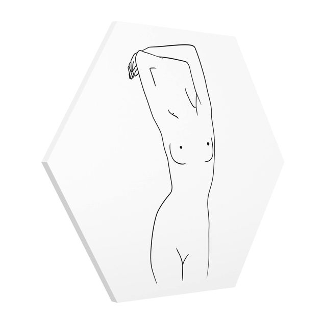 Láminas de cuadros famosos Line Art Nude Black And White