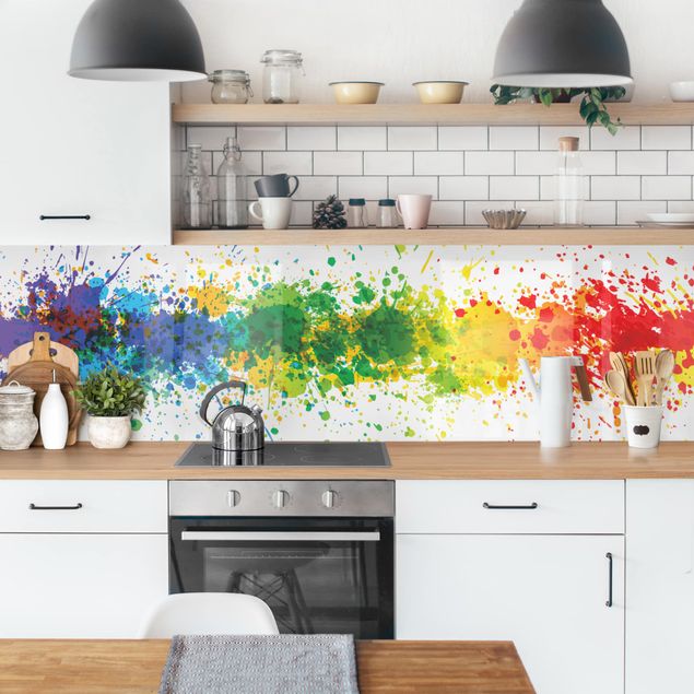 Salpicadero cocina Rainbow Splatter II