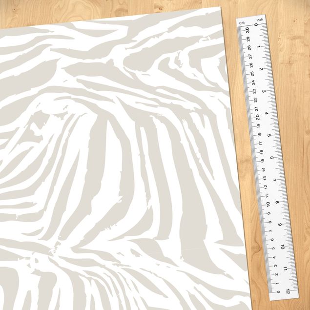 Papel adhesivo para muebles gris Zebra Design Light Grey Stripe Pattern