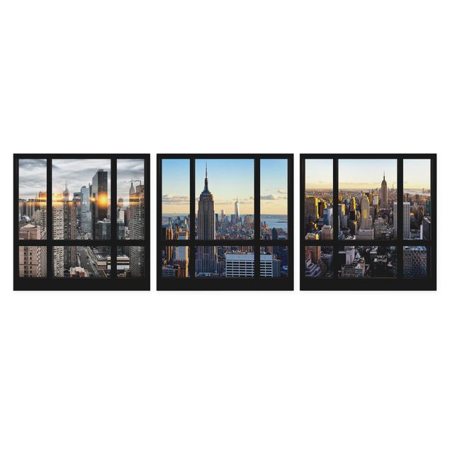 Cuadros modernos y elegantes Window Views Of New York