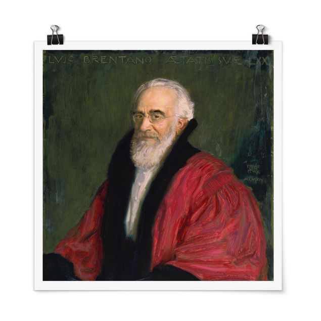 Láminas cuadros famosos Franz von Stuck - Portrait of Lujo Brentano