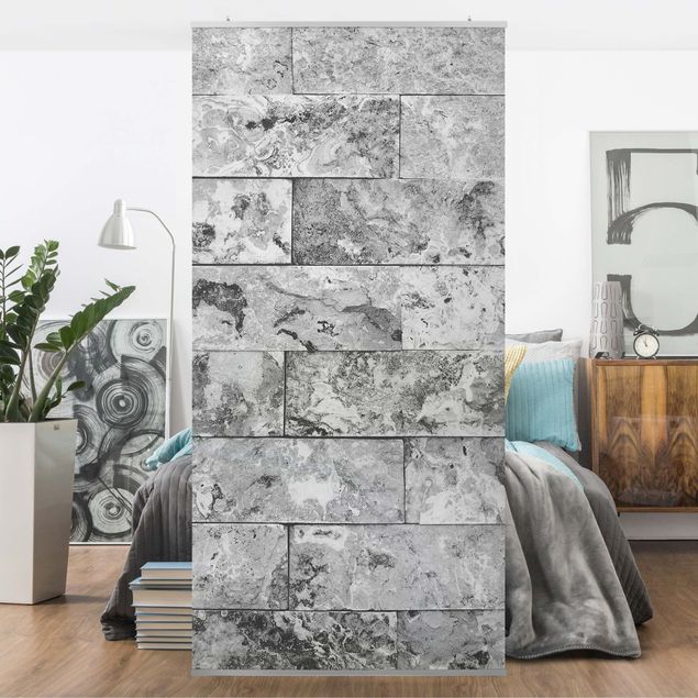 Paneles separadores de ambientes Stone Wall Natural Marble Grey