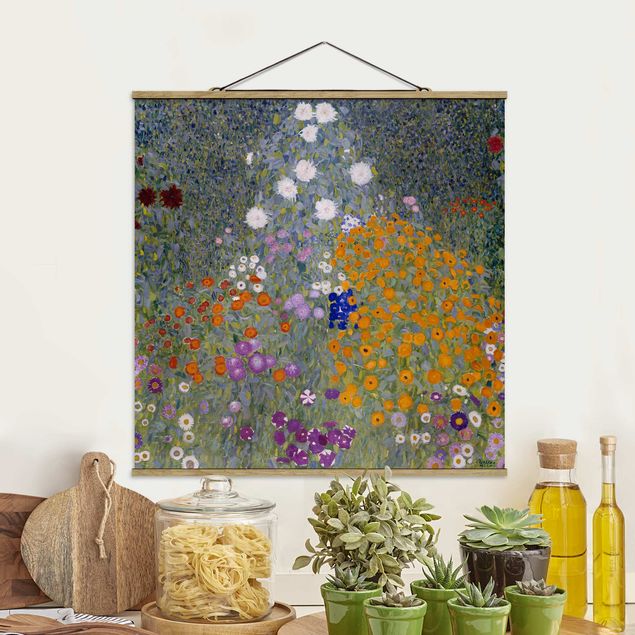 Cuadros Art deco Gustav Klimt - Cottage Garden