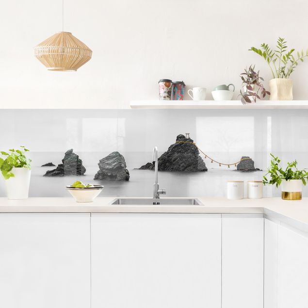 Salpicaderos de cocina arquitectura y skyline Meoto Iwa -  The Married Couple Rocks