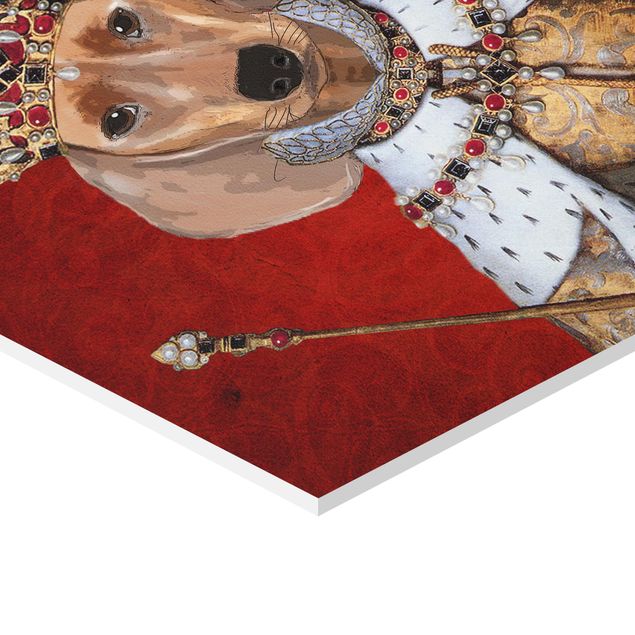 cuadros hexagonales Animal Portrait - Dachshund Queen