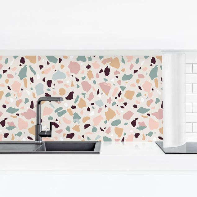 Küchenrückwand - Terrazzo Muster Napoli