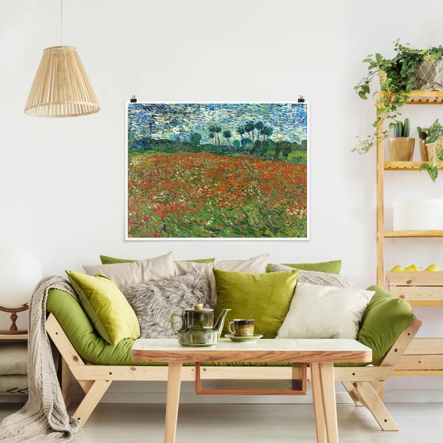 Cuadros Impresionismo Vincent Van Gogh - Poppy Field