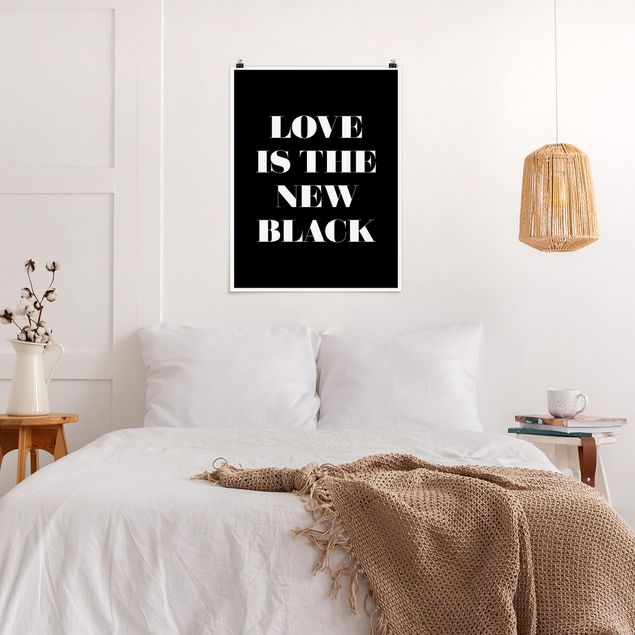 Láminas blanco y negro para enmarcar Love Is The New Black