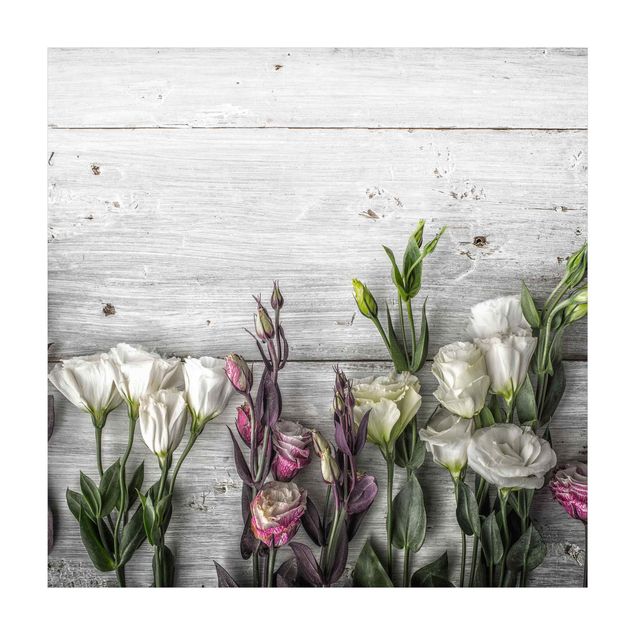 Alfombra jungla Tulip-Rose Shabby Wood Look