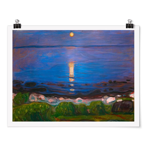 Reproducciones de cuadros Edvard Munch - Summer Night By The Beach