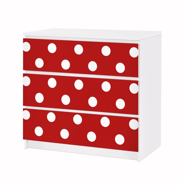 papel-adhesivo-para-muebles No.DS92 Dot Design Girly Red