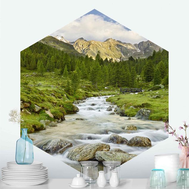 Papel pintado montañas Debanttal Hohe Tauern National Park