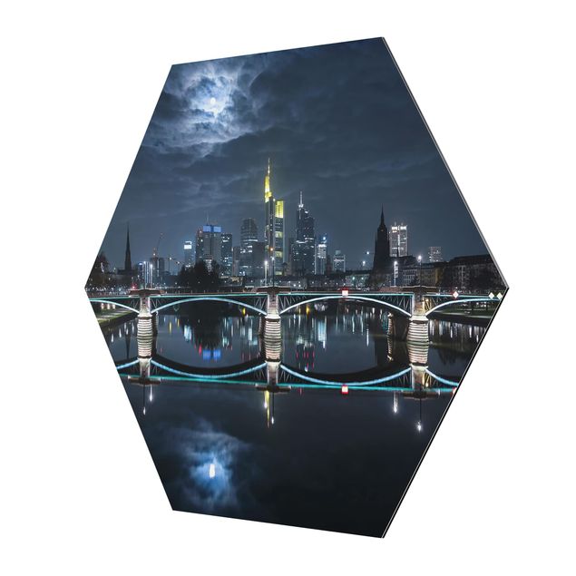 cuadro hexagonal Frankfurt At Full Moon