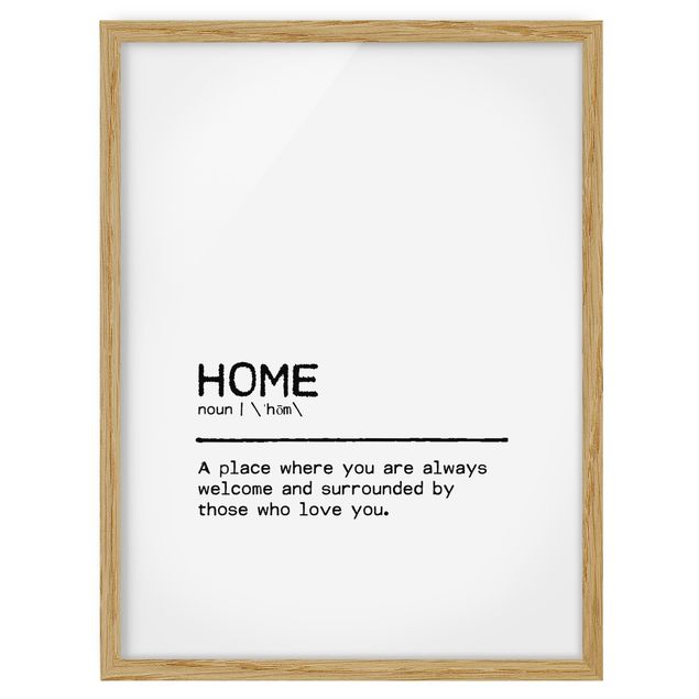 Cuadros con frases Definition Home Welcome