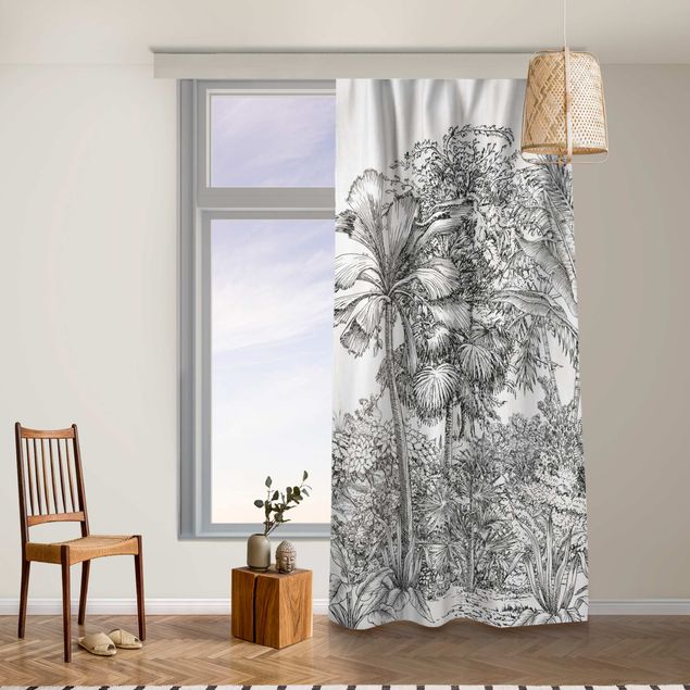 modernas cortinas salon Detailed Drawing Of Jungle