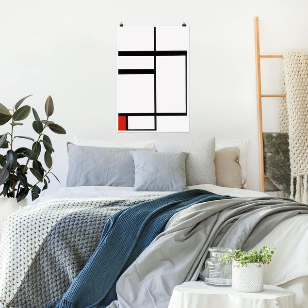 Reproducciones de cuadros Piet Mondrian - Composition with Red, Black and White