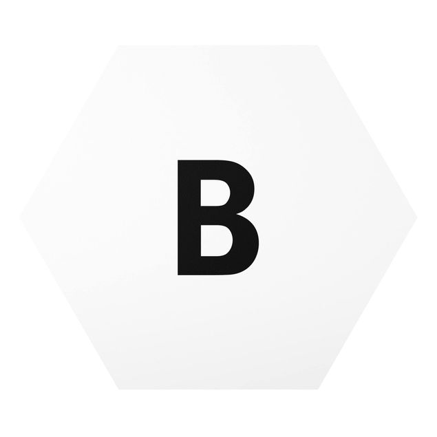 Cuadros modernos Letter White B