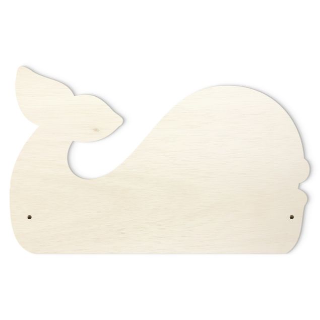 Percha pared Chubby Whale With Customised Name