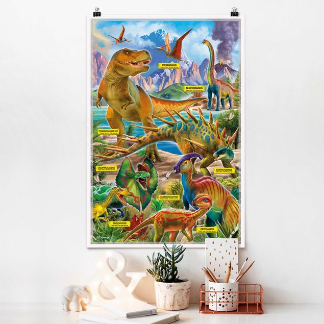 Decoración habitación infantil The Dinosaurs Species