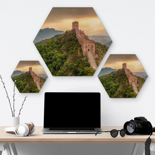 Cuadros hexagonales The Infinite Wall Of China
