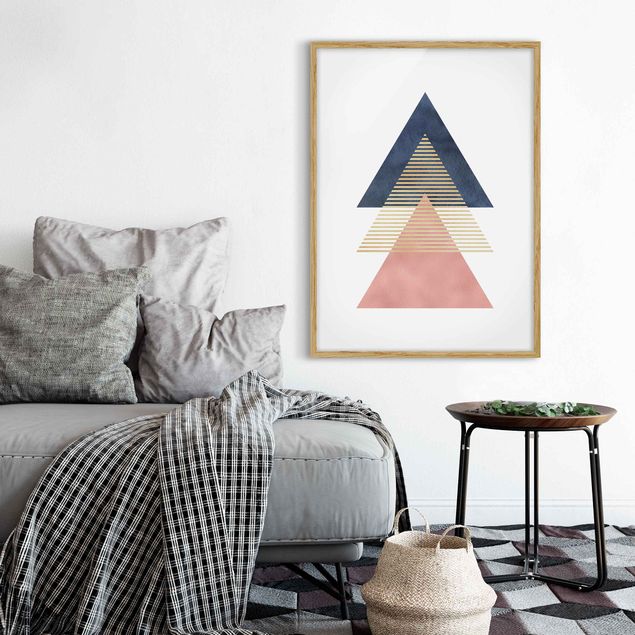 Cuadros abstractos modernos Three Triangles