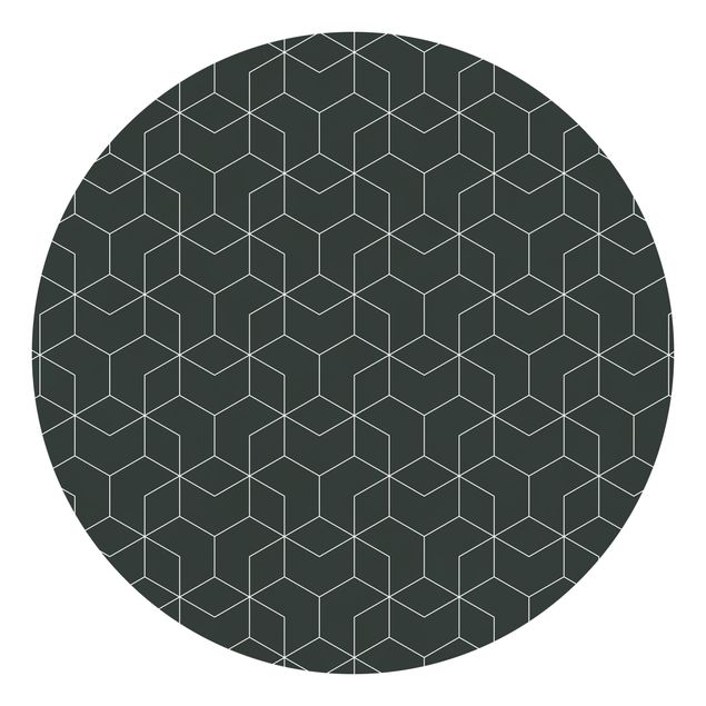 Papel pintado con patrones Three-Dimensional Cube Pattern