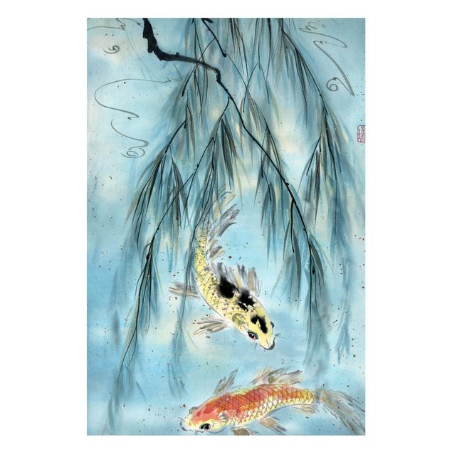 Cuadros de peces Japanese Watercolour Drawing Goldfish II