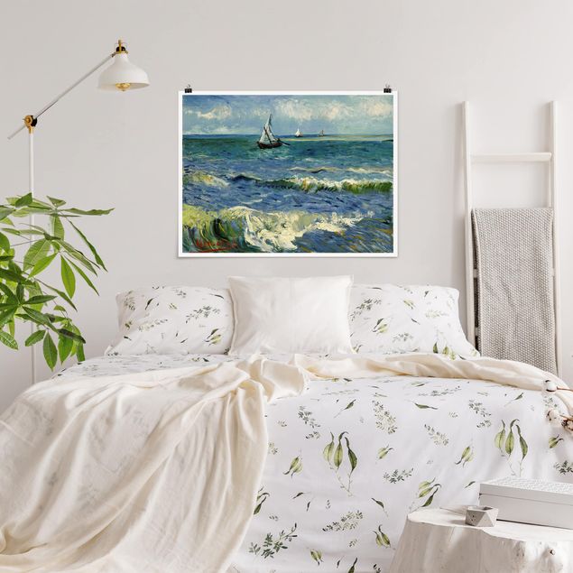 Cuadros puntillismo Vincent Van Gogh - Seascape Near Les Saintes-Maries-De-La-Mer