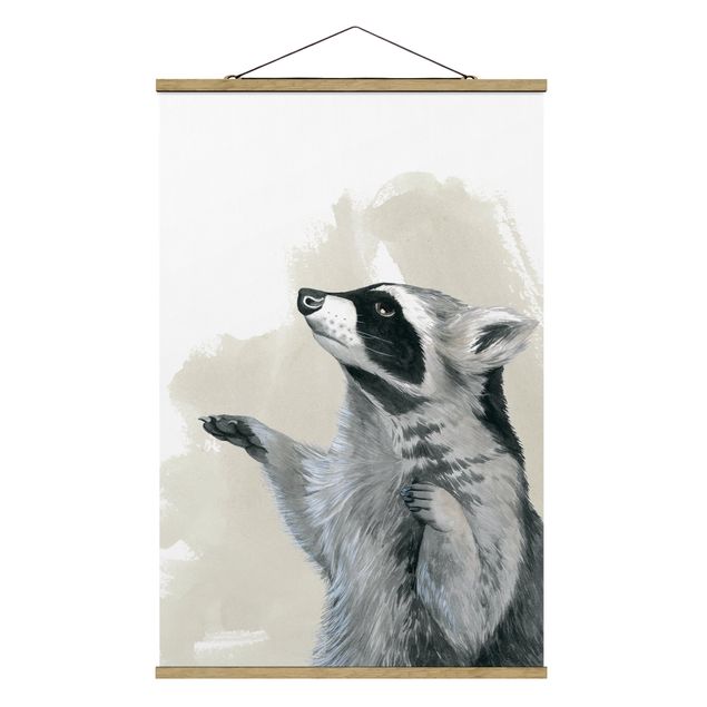 Cuadros animales Forest Friends - Raccoon