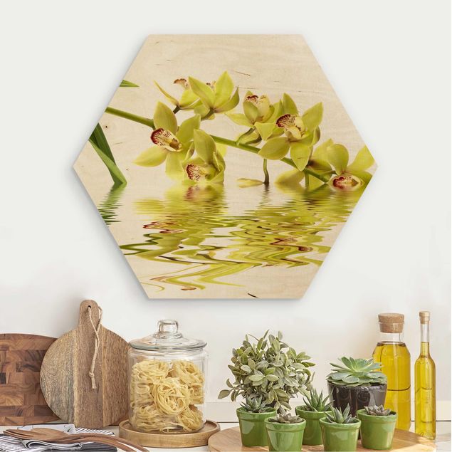 Cuadros de madera flores Elegant Orchid Waters