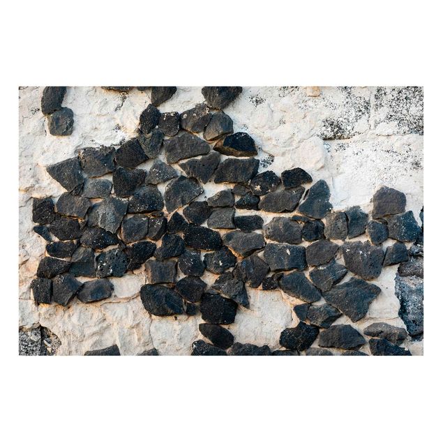Tableros magnéticos efecto piedra Wall With Black Stones