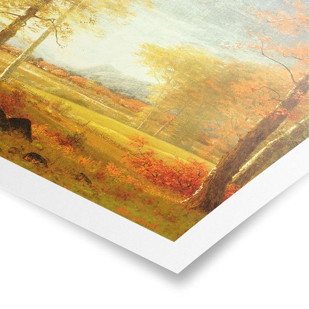 Estilos artísticos Albert Bierstadt - Autumn In Oneida County, New York