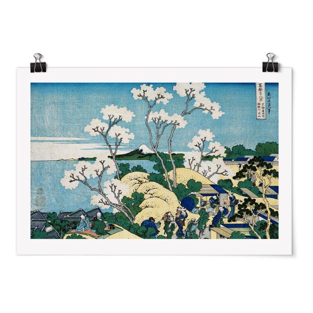 Cuadros de paisajes naturales  Katsushika Hokusai - The Fuji Of Gotenyama