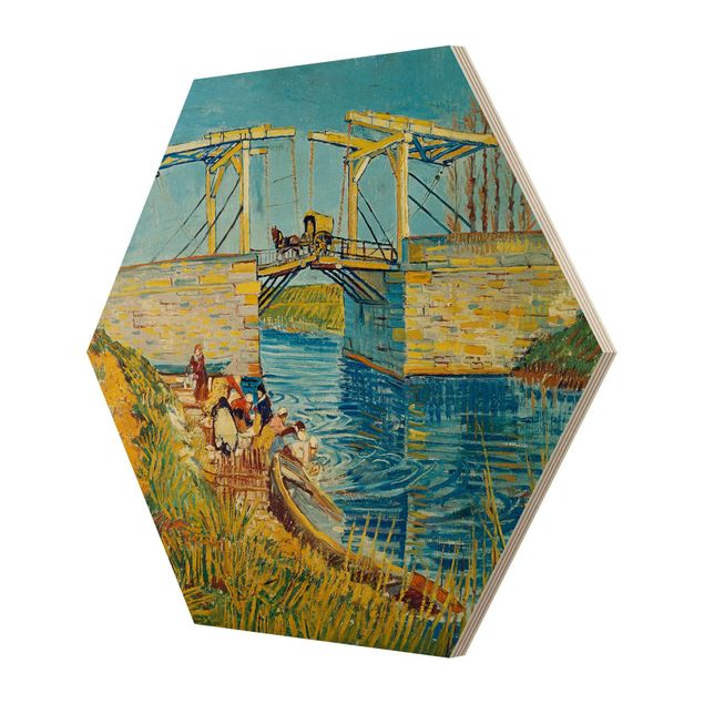 Estilos artísticos Vincent van Gogh - The Drawbridge at Arles with a Group of Washerwomen