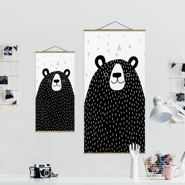Cuadros decorativos Zoo With Patterns - Bear