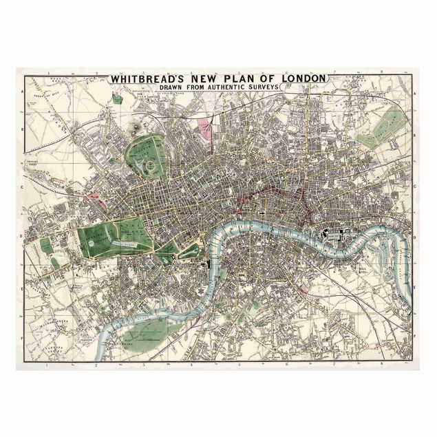 Cuadro de Londres Vintage Map London