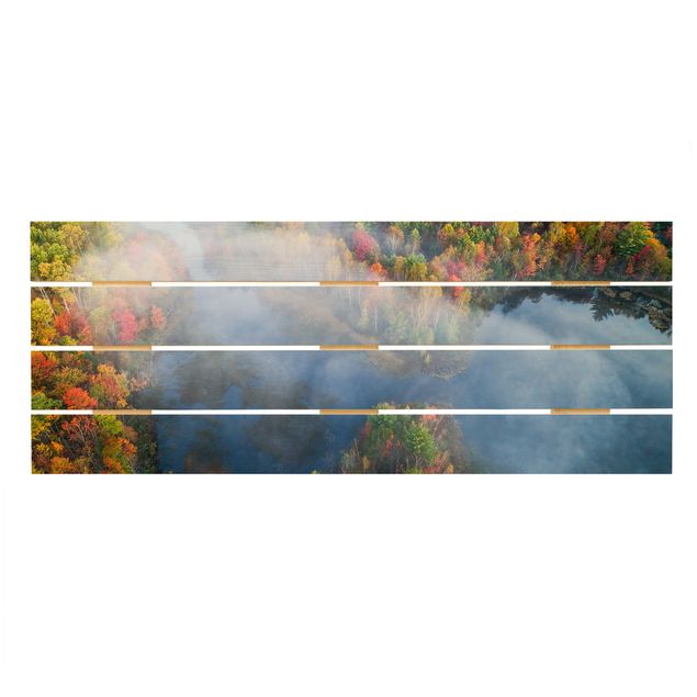 Cuadros de madera Aerial View - Autumn Symphony