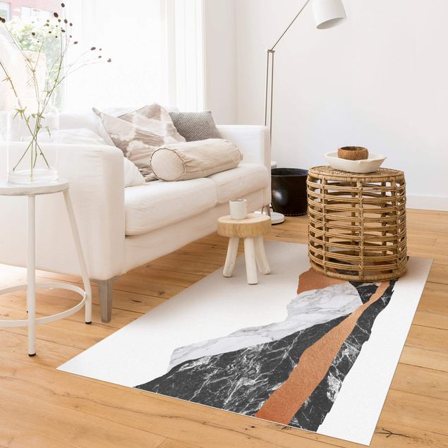 Alfombras modernas Landscape In Marble And Copper