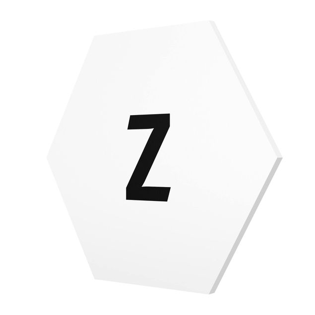 cuadros hexagonales Letter Z White