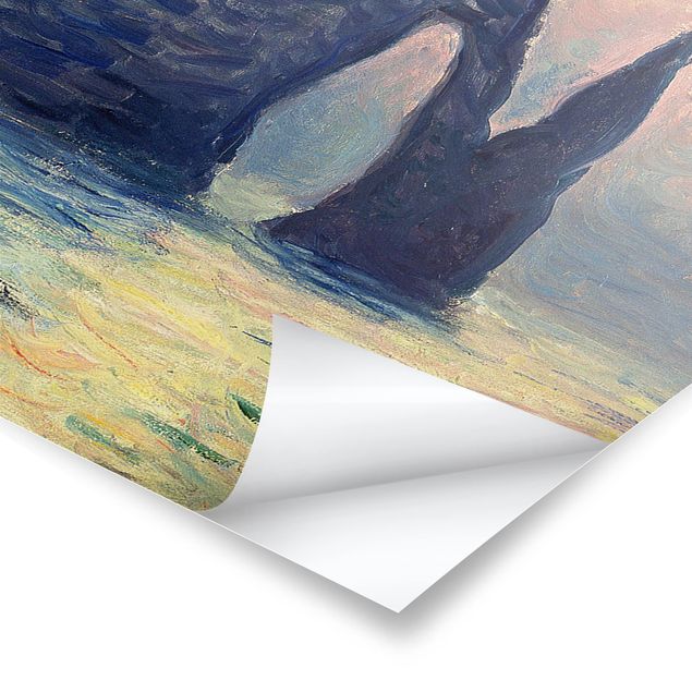 Cuadros con mar Claude Monet - The Cliff, Étretat, Sunset
