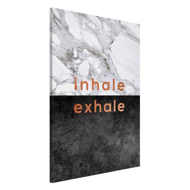 Decoración de cocinas Inhale Exhale Copper And Marble