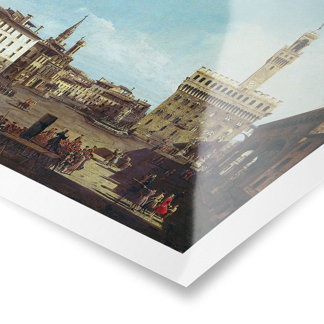 Estilos artísticos Bernardo Bellotto - The Piazza della Signoria in Florence