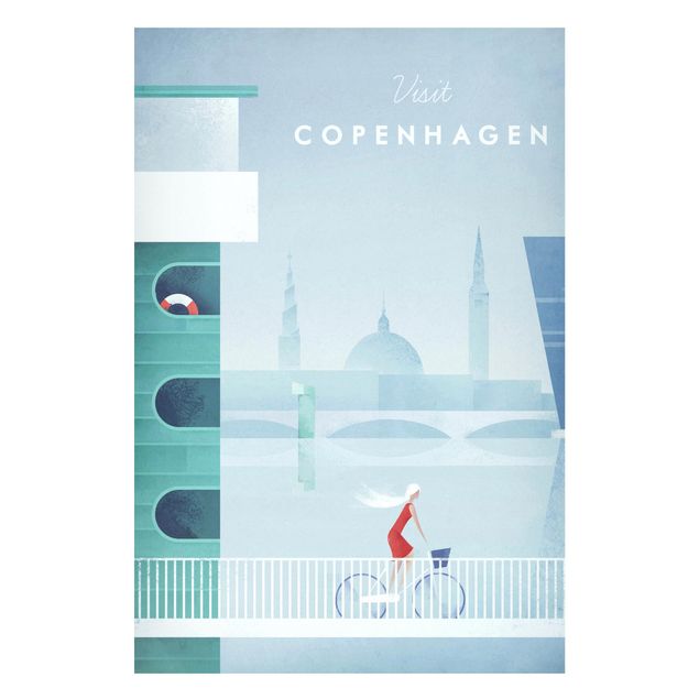 Cuadros arquitectura Travel Poster - Copenhagen