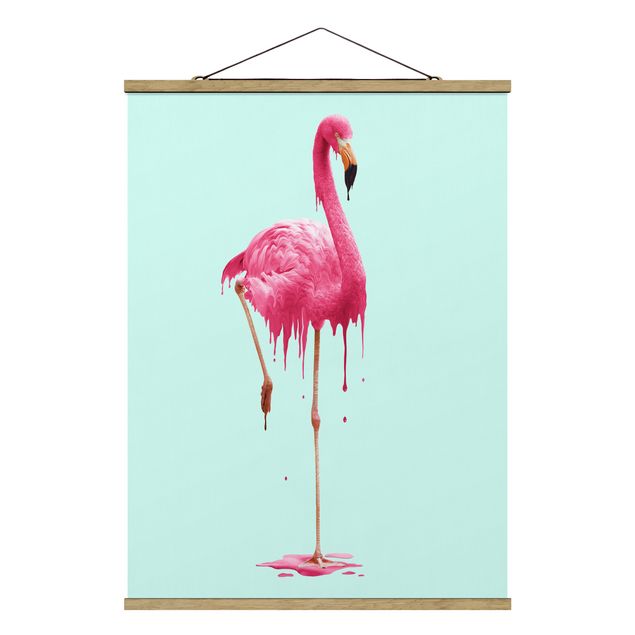 Cuadros de animales Melting Flamingo