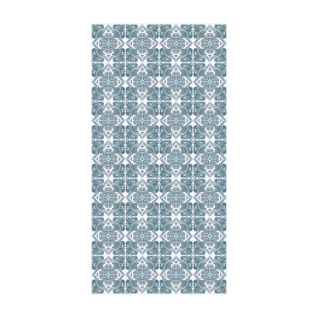 Alfombras modernas Tile Pattern Lisbon Pigeon Blue