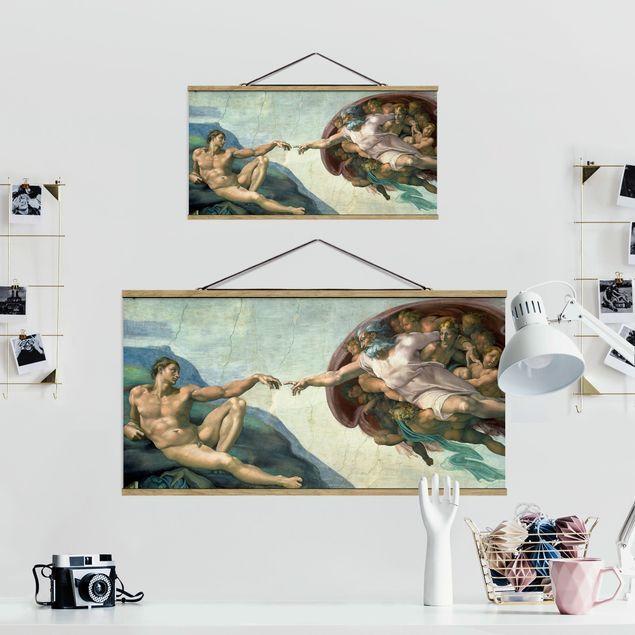 Cuadros zen para baños Michelangelo - The Sistine Chapel: The Creation Of Adam