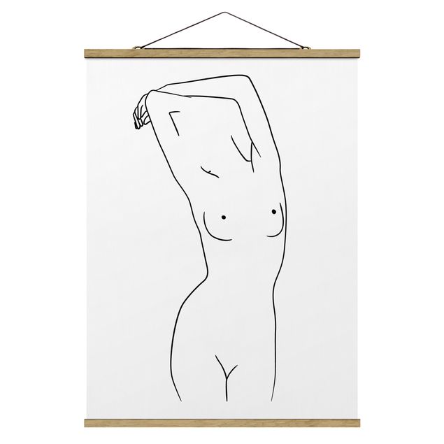 Láminas de cuadros famosos Line Art Nude Black And White