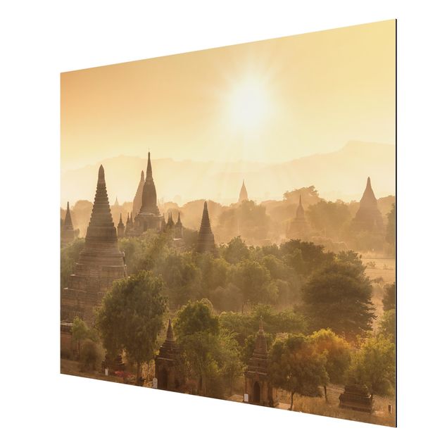 Cuadro con paisajes Sun Setting Over Bagan