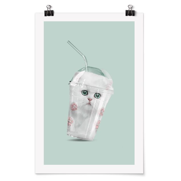 Póster animales Shake With Cat