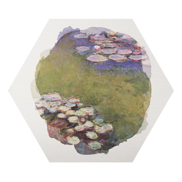 Cuadros paisajes WaterColours - Claude Monet - Water Lilies